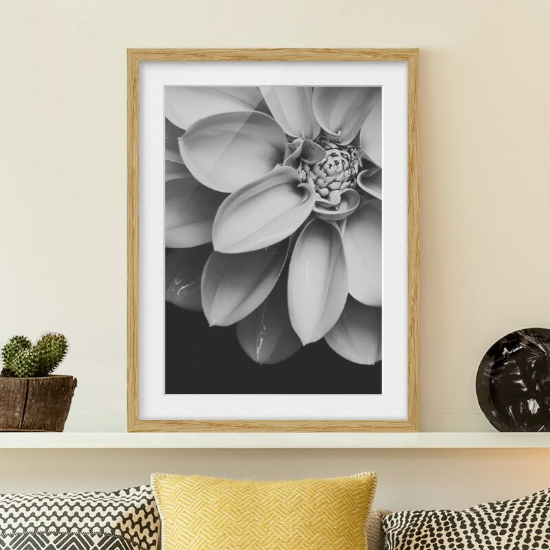 Póster enmarcado - Nel cuore di una dalia in bianco e nero Dimensión LxA: 100cm x 70cm, Marco: Roble
Póster enmarcado - Nel cuore di una dalia in bianco e nero Dimensión LxA: 100cm x 70cm, Marco: Roble