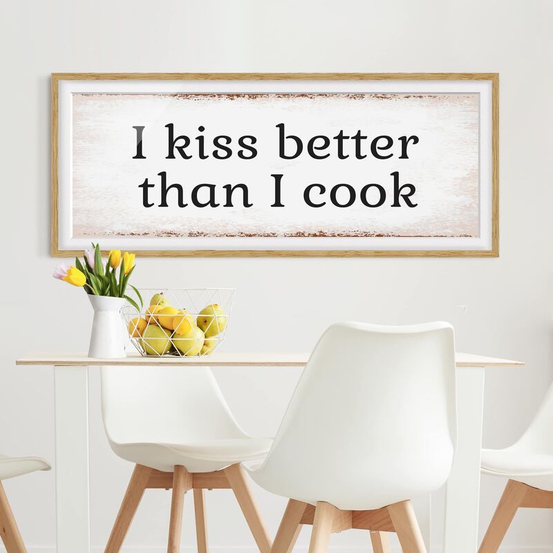 Póster enmarcado - No.Ka29 I Kiss Meglio Ii Dimensión LxA: 30cm x 75cm, Marco: Roble
Póster enmarcado - No.Ka29 I Kiss Meglio Ii Dimensión LxA: 30cm x 75cm, Marco: Roble