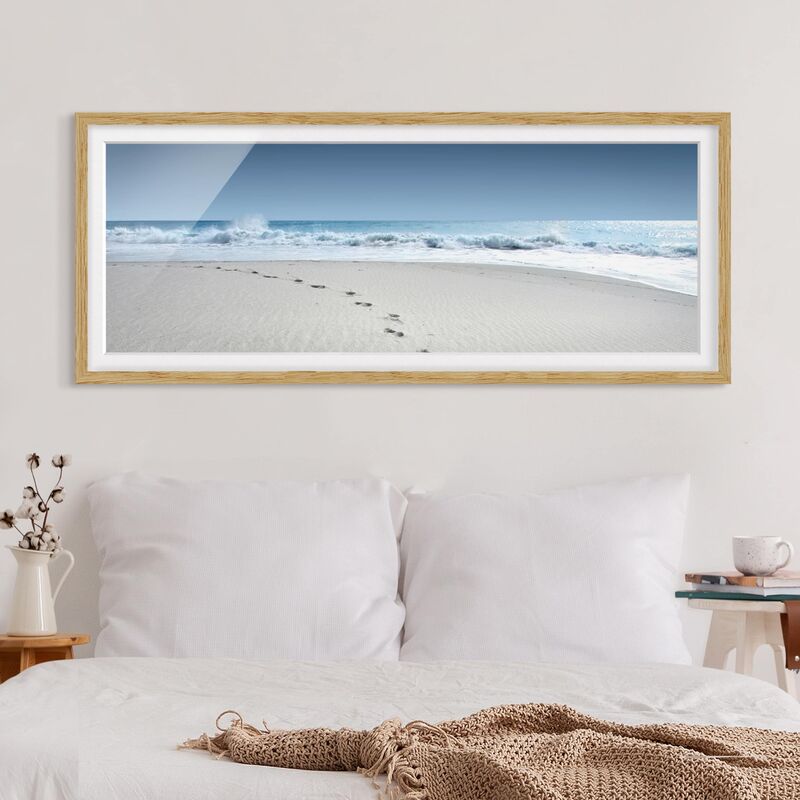 Póster enmarcado - Orme Nella Sabbia Dimensión LxA: 50cm x 130cm, Marco: Roble
Póster enmarcado - Orme Nella Sabbia Dimensión LxA: 50cm x 130cm, Marco: Roble
