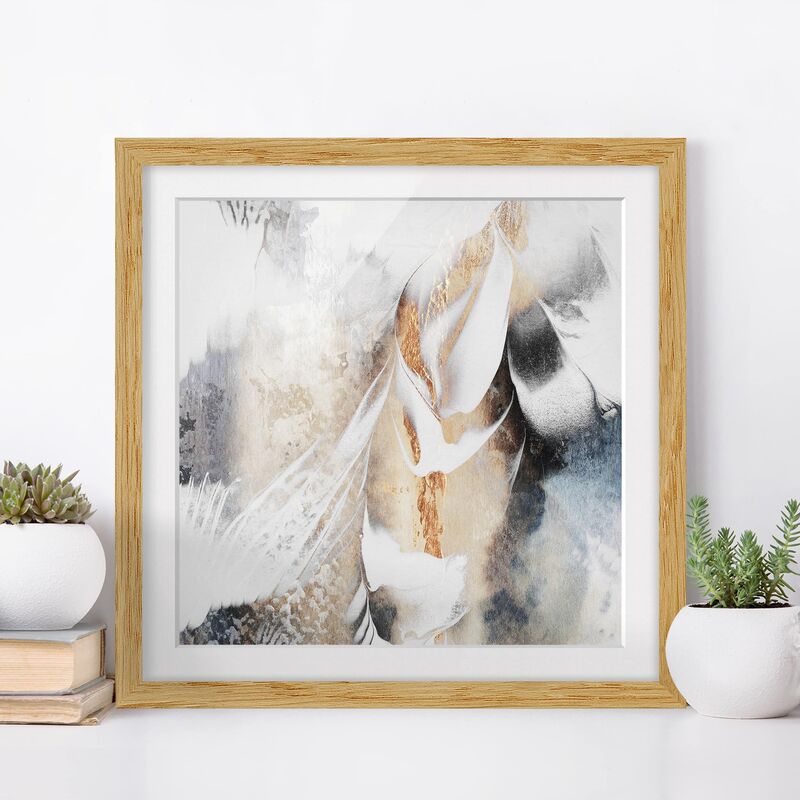 Póster enmarcado - Oro pittura astratta inverno Dimensión LxA: 50cm x 50cm, Marco: Roble
Póster enmarcado - Oro pittura astratta inverno Dimensión LxA: 50cm x 50cm, Marco: Roble
