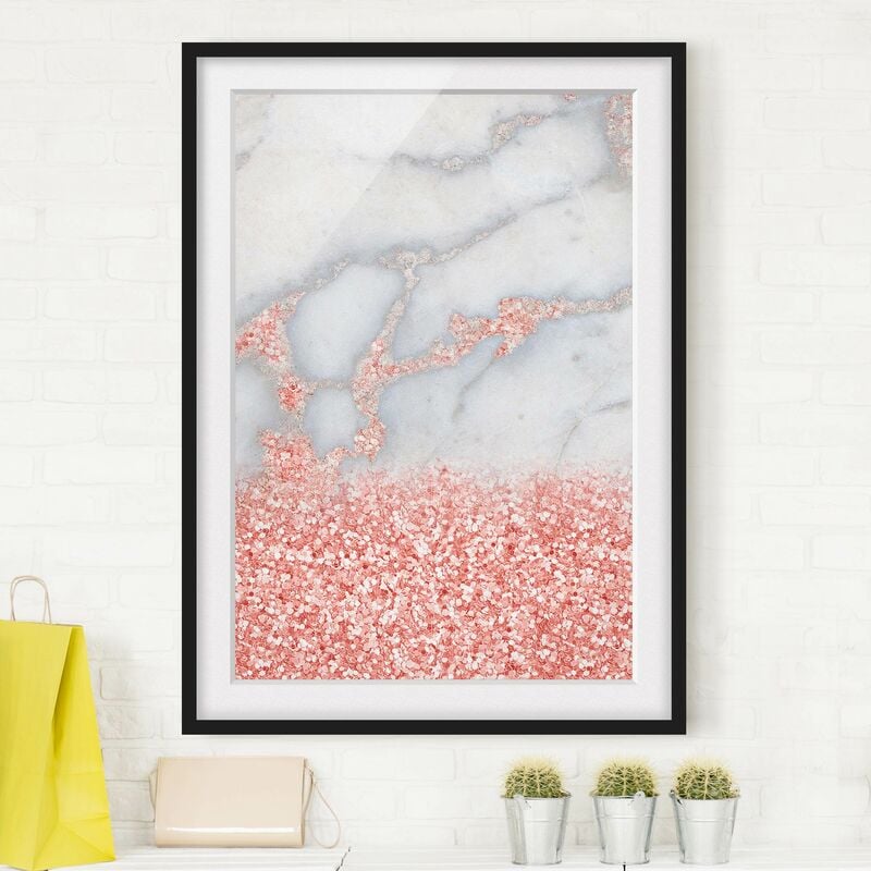 Póster enmarcado - Ottica marmo con Rosa Confetti Dimensión LxA: 70cm x 50cm, Marco: Negro
Póster enmarcado - Ottica marmo con Rosa Confetti Dimensión LxA: 70cm x 50cm, Marco: Negro
