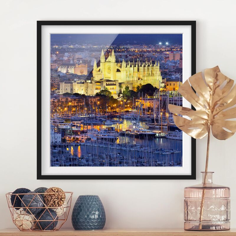 Póster enmarcado - Palma De Mallorca City Skyline And Harbor Dimensión LxA: 50cm x 50cm, Marco: Negro
Póster enmarcado - Palma De Mallorca City Skyline And Harbor Dimensión LxA: 50cm x 50cm, Marco: Negro