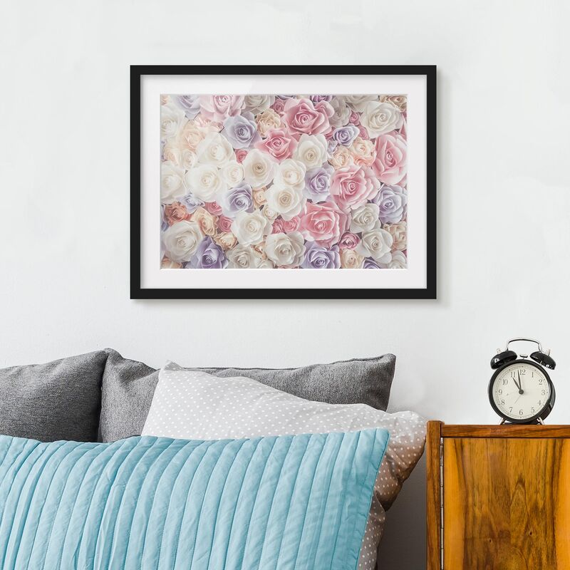 Póster enmarcado - Pastel Paper Art Roses Dimensión LxA: 18cm x 24cm, Marco: Negro
Póster enmarcado - Pastel Paper Art Roses Dimensión LxA: 18cm x 24cm, Marco: Negro