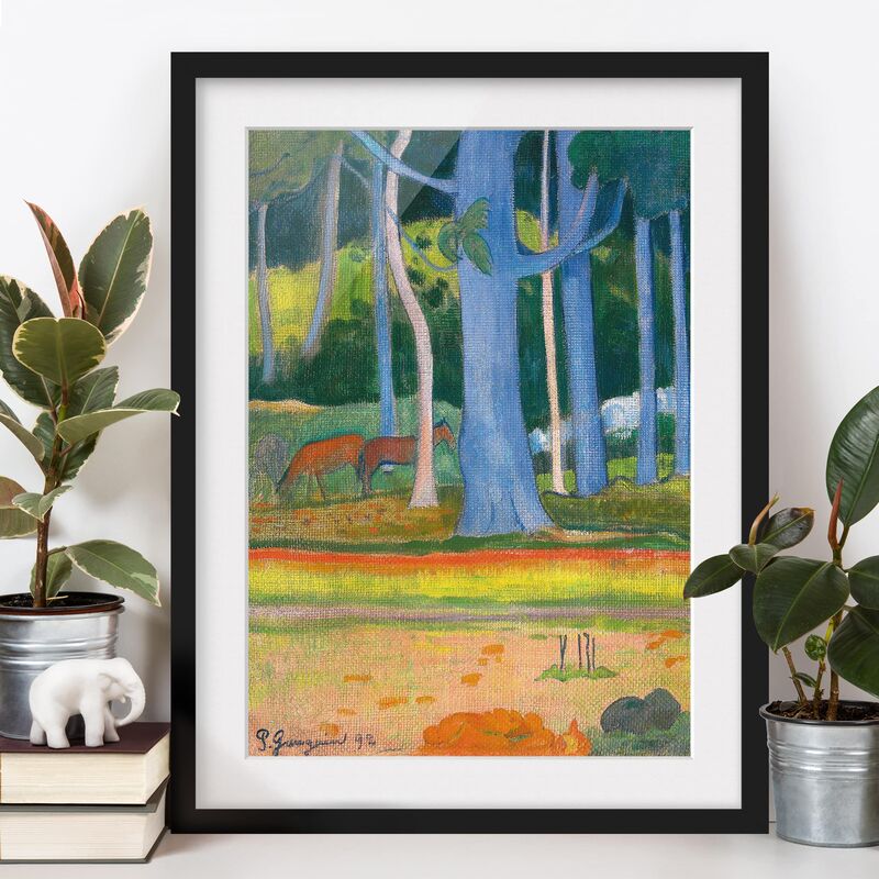 Póster enmarcado - Paul Gauguin - Landscape With Blue Tree Trunks Dimensión LxA: 70cm x 50cm, Marco: Negro
Póster enmarcado - Paul Gauguin - Landscape With Blue Tree Trunks Dimensión LxA: 70cm x 50cm, Marco: Negro