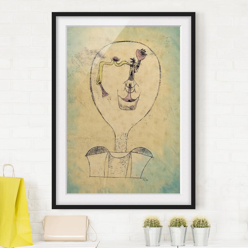 Póster enmarcado - Paul Klee - The Bud Of The Smile Dimensión LxA: 100cm x 70cm, Marco: Negro
Póster enmarcado - Paul Klee - The Bud Of The Smile Dimensión LxA: 100cm x 70cm, Marco: Negro