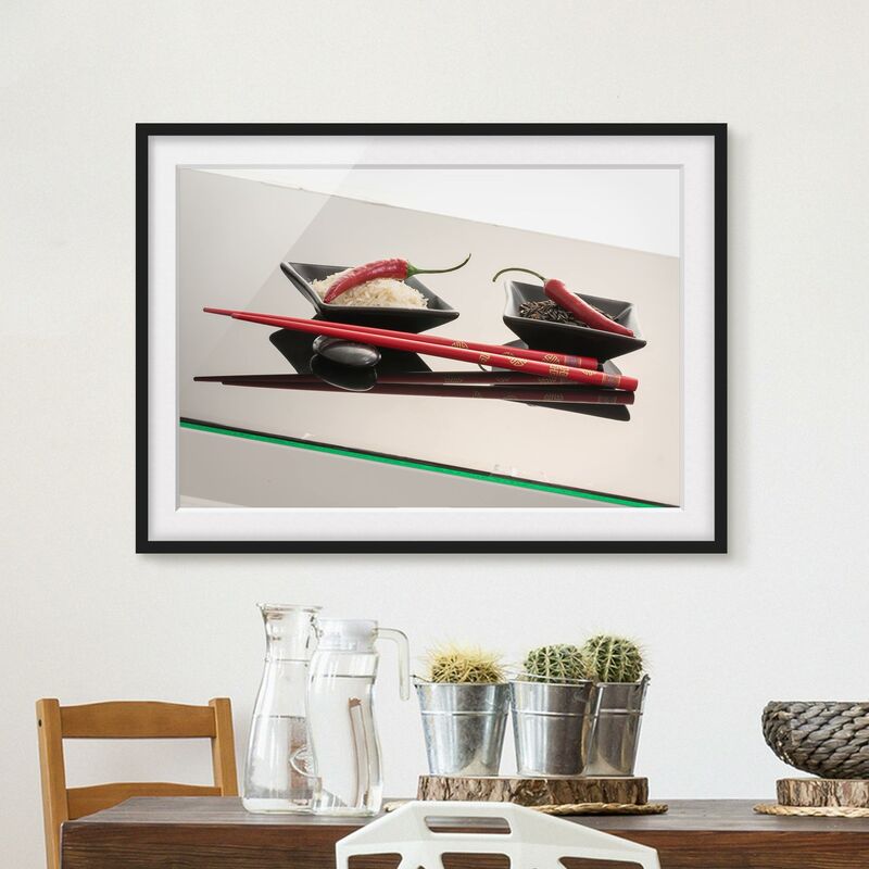 Póster enmarcado - Peperoncini rossi a Rice Bucce Dimensión LxA: 70cm x 100cm, Marco: Negro
Póster enmarcado - Peperoncini rossi a Rice Bucce Dimensión LxA: 70cm x 100cm, Marco: Negro