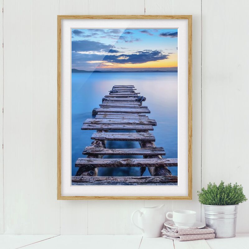 Póster enmarcado - Pier Into The Calm Sea Dimensión LxA: 70cm x 50cm, Marco: Roble
Póster enmarcado - Pier Into The Calm Sea Dimensión LxA: 70cm x 50cm, Marco: Roble