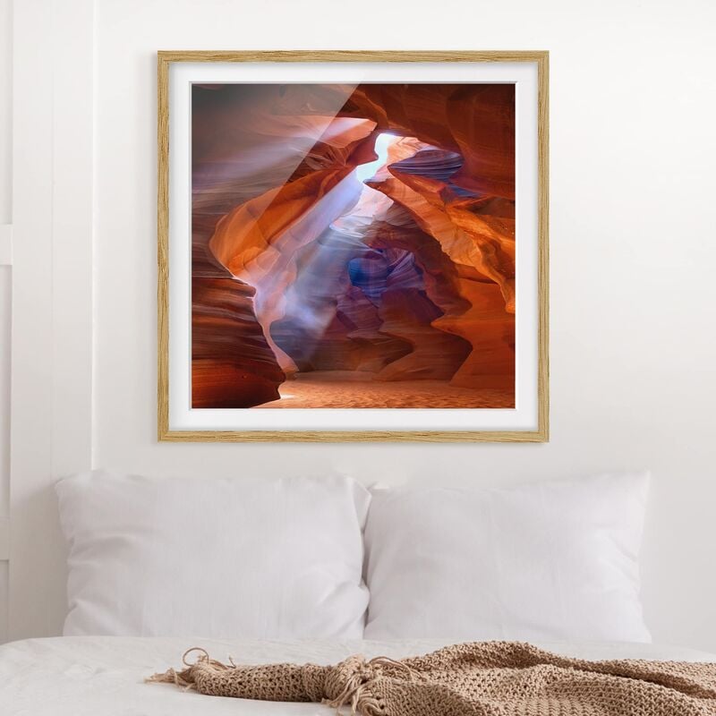 Póster enmarcado - Play Of Light In Antelope Canyon Dimensión LxA: 70cm x 70cm, Marco: Roble
Póster enmarcado - Play Of Light In Antelope Canyon Dimensión LxA: 70cm x 70cm, Marco: Roble