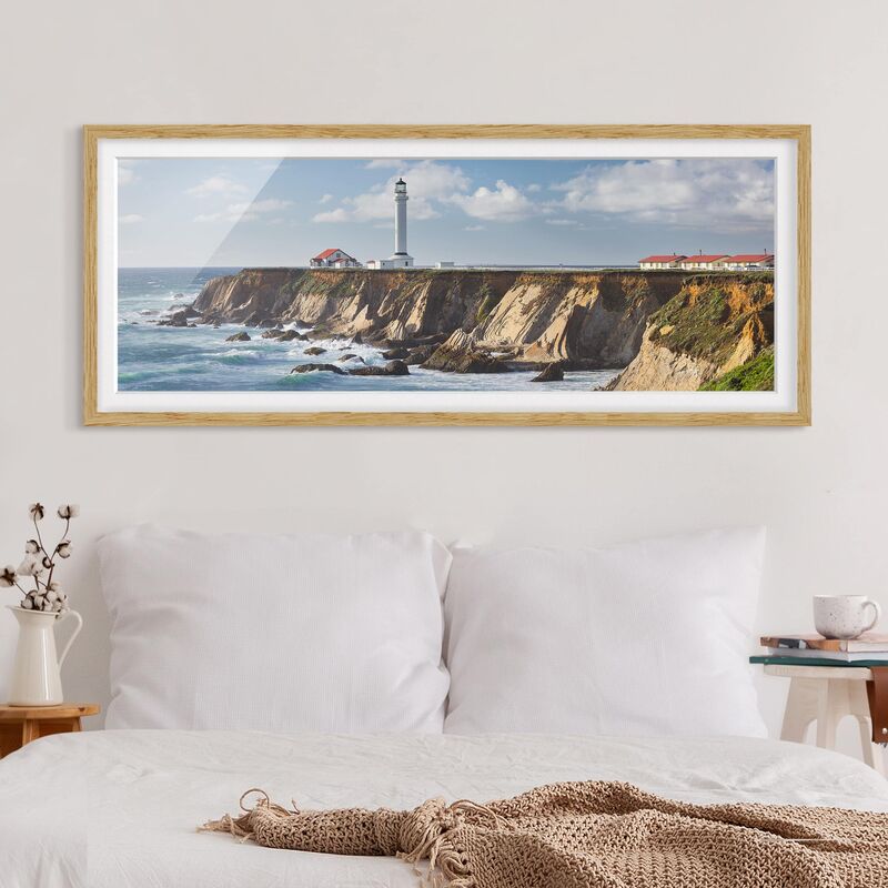 Póster enmarcado - Point Arena Lighthouse California Dimensión LxA: 50cm x 130cm, Marco: Roble
Póster enmarcado - Point Arena Lighthouse California Dimensión LxA: 50cm x 130cm, Marco: Roble