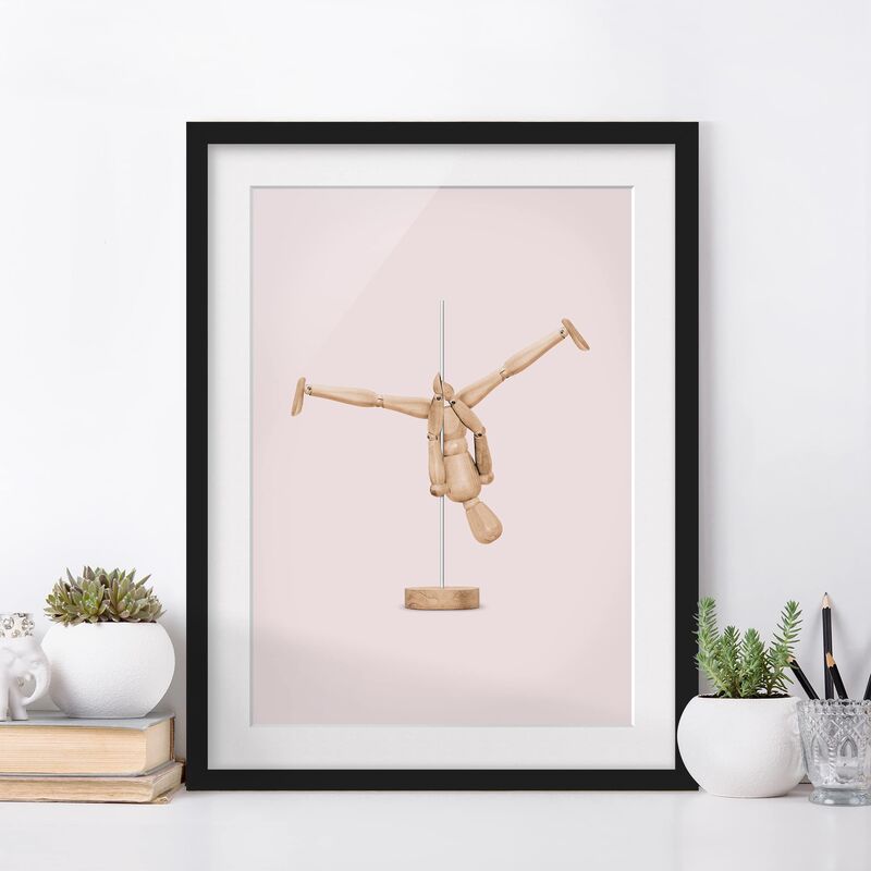 Póster enmarcado - Pole Dance Con Figura legno Dimensión LxA: 40cm x 30cm, Marco: Negro
Póster enmarcado - Pole Dance Con Figura legno Dimensión LxA: 40cm x 30cm, Marco: Negro