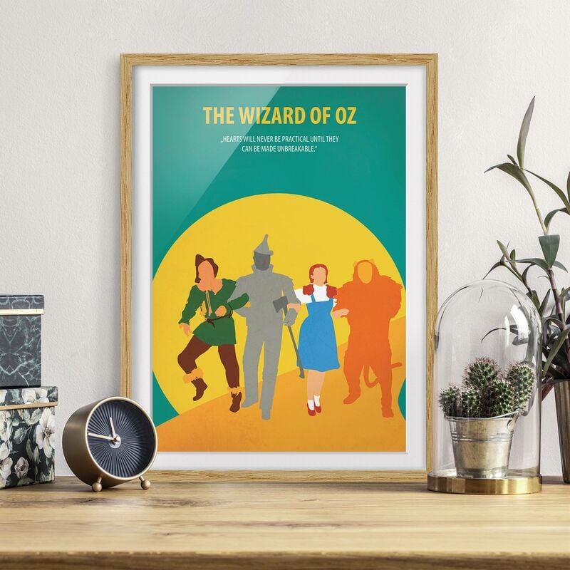 Póster enmarcado - Poster del film Il Mago di Oz Dimensión LxA: 100cm x 70cm, Marco: Roble
Póster enmarcado - Poster del film Il Mago di Oz Dimensión LxA: 100cm x 70cm, Marco: Roble