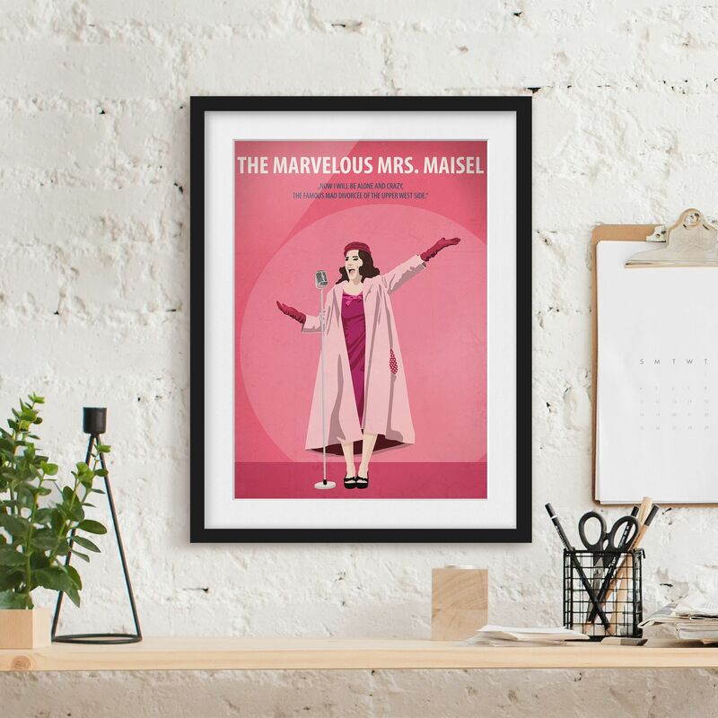 Póster enmarcado - Poster del film La signora Marvelous Maisel Dimensión LxA: 40cm x 30cm, Marco: Negro 
Póster enmarcado - Poster del film La signora Marvelous Maisel Dimensión LxA: 40cm x 30cm, Marco: Negro