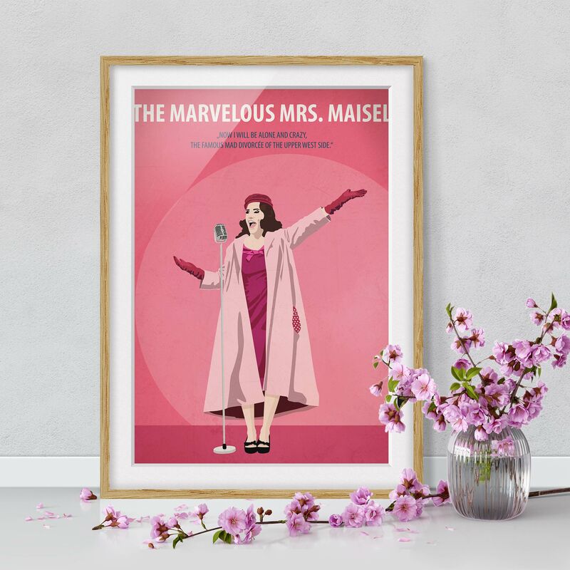 Póster enmarcado - Poster del film La signora Marvelous Maisel Dimensión LxA: 70cm x 50cm, Marco: Roble
Póster enmarcado - Poster del film La signora Marvelous Maisel Dimensión LxA: 70cm x 50cm, Marco: Roble