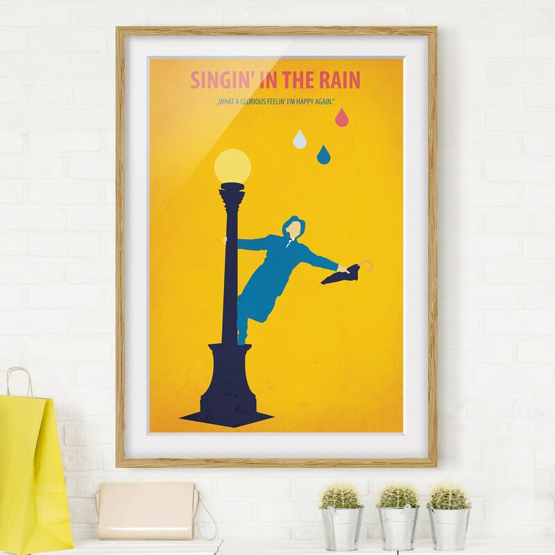 Póster enmarcado - Poster di film Cantando sotto la pioggia Dimensión LxA: 55cm x 40cm, Marco: Roble
Póster enmarcado - Poster di film Cantando sotto la pioggia Dimensión LxA: 55cm x 40cm, Marco: Roble