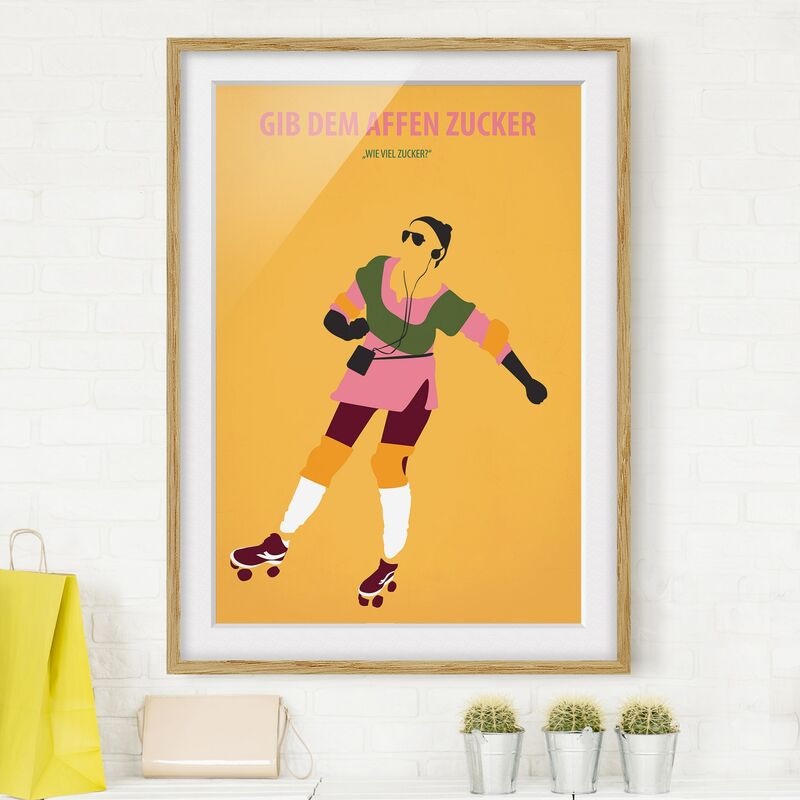 Póster enmarcado - Poster di film Dare Le Scimmie Zucchero Dimensión LxA: 24cm x 18cm, Marco: Roble
Póster enmarcado - Poster di film Dare Le Scimmie Zucchero Dimensión LxA: 24cm x 18cm, Marco: Roble