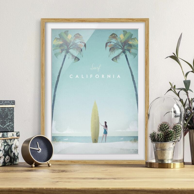 Póster enmarcado - Poster di viaggio - California Dimensión LxA: 100cm x 70cm, Marco: Roble
Póster enmarcado - Poster di viaggio - California Dimensión LxA: 100cm x 70cm, Marco: Roble