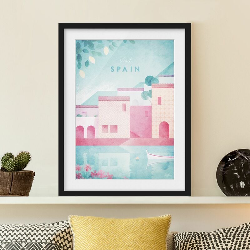 Póster enmarcado - Poster di viaggio - Spagna Dimensión LxA: 40cm x 30cm, Marco: Negro
Póster enmarcado - Poster di viaggio - Spagna Dimensión LxA: 40cm x 30cm, Marco: Negro