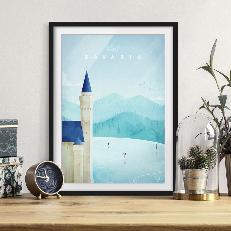 Póster enmarcado - Poster TRAVEL - Baviera Dimensión LxA: 70cm x 50cm, Marco: Negro
Póster enmarcado - Poster TRAVEL - Baviera Dimensión LxA: 70cm x 50cm, Marco: Negro