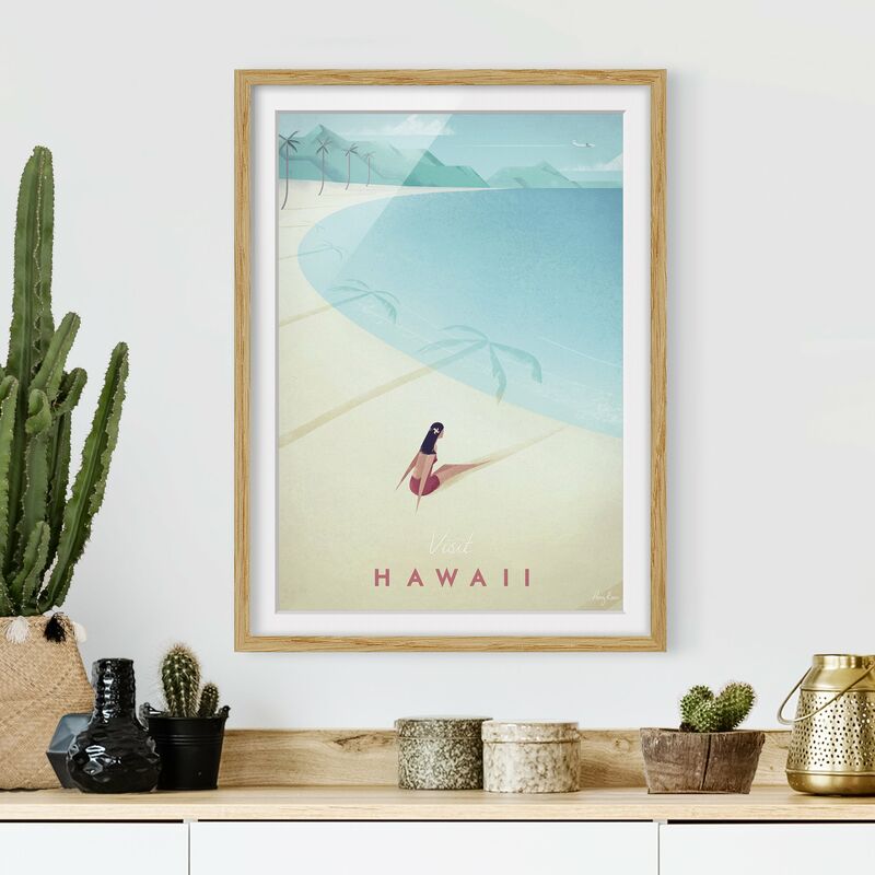 Póster enmarcado - Poster Viaggi - Hawaii Dimensión LxA: 70cm x 50cm, Marco: Roble
Póster enmarcado - Poster Viaggi - Hawaii Dimensión LxA: 70cm x 50cm, Marco: Roble