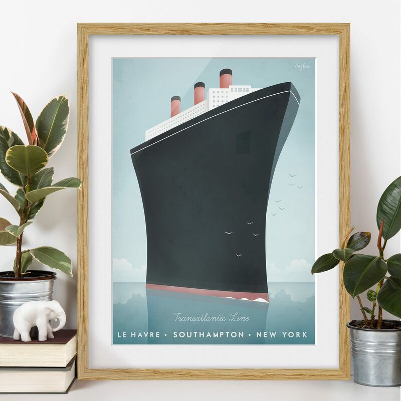 Póster enmarcado - Poster Viaggi - Nave da crociera Dimensión LxA: 55cm x 40cm, Marco: Roble
Póster enmarcado - Poster Viaggi - Nave da crociera Dimensión LxA: 55cm x 40cm, Marco: Roble