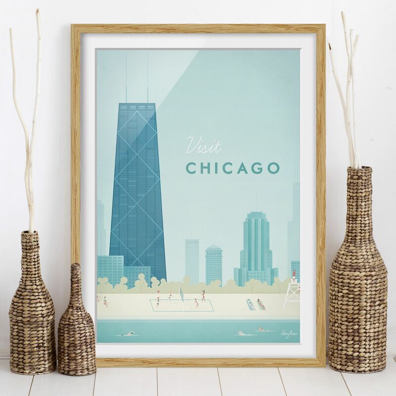 Póster enmarcado - Poster viaggio - Chicago Dimensión LxA: 55cm x 40cm, Marco: Roble
Póster enmarcado - Poster viaggio - Chicago Dimensión LxA: 55cm x 40cm, Marco: Roble