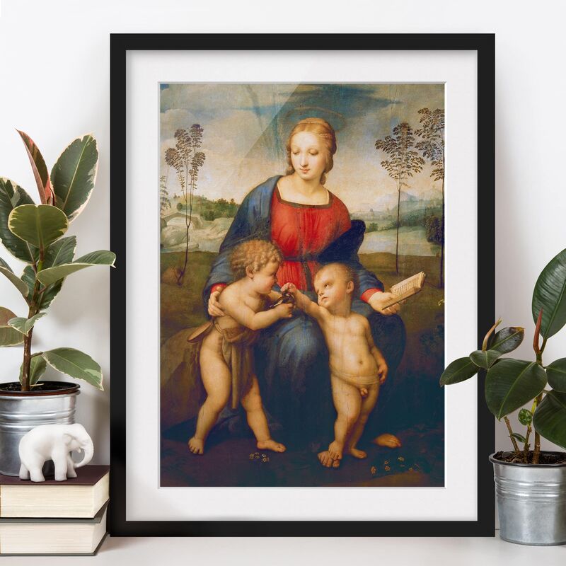 Póster enmarcado - Raffael - Madonna Of The Goldfinch Dimensión LxA: 40cm x 30cm, Marco: Negro
Póster enmarcado - Raffael - Madonna Of The Goldfinch Dimensión LxA: 40cm x 30cm, Marco: Negro