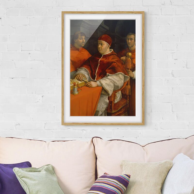 Póster enmarcado - Raffael - Portrait Of Pope Leo X Dimensión LxA: 55cm x 40cm, Marco: Roble
Póster enmarcado - Raffael - Portrait Of Pope Leo X Dimensión LxA: 55cm x 40cm, Marco: Roble