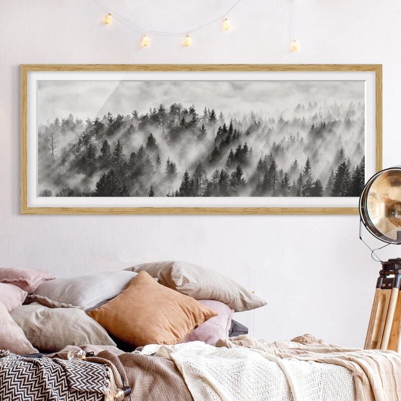 Póster enmarcado - Raggi Luce nella foresta di conifere Dimensión LxA: 40cm x 100cm, Marco: Roble
Póster enmarcado - Raggi Luce nella foresta di conifere Dimensión LxA: 40cm x 100cm, Marco: Roble