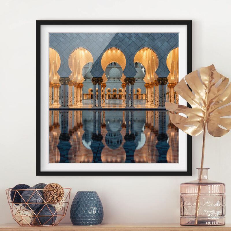 Póster enmarcado - Reflections In The Mosque Dimensión LxA: 50cm x 50cm, Marco: Negro
Póster enmarcado - Reflections In The Mosque Dimensión LxA: 50cm x 50cm, Marco: Negro