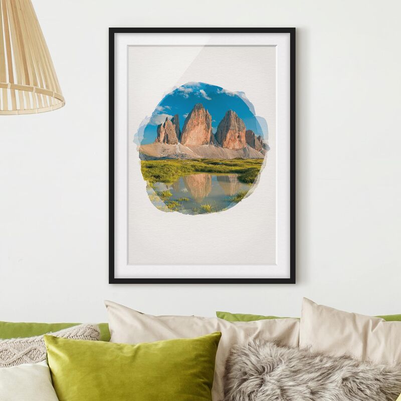 Póster enmarcado - Riflessione altoatesino Merli e acqua - Acquarelli Dimensión LxA: 70cm x 50cm, Marco: Negro
Póster enmarcado - Riflessione altoatesino Merli e acqua - Acquarelli Dimensión LxA: 70cm x 50cm, Marco: Negro