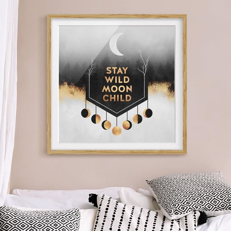 Póster enmarcado - Rimanere selvaggio Moon Child Dimensión LxA: 70cm x 70cm, Marco: Roble
Póster enmarcado - Rimanere selvaggio Moon Child Dimensión LxA: 70cm x 70cm, Marco: Roble
