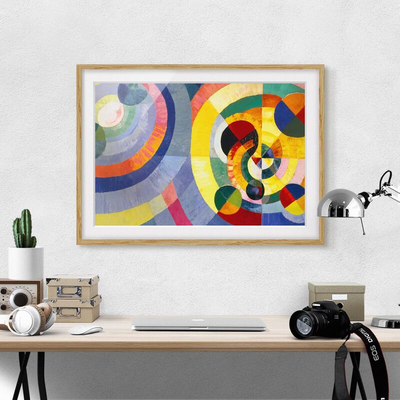 Póster enmarcado - Robert Delaunay - Forme Circulaire Dimensión LxA: 50cm x 70cm, Marco: Roble
Póster enmarcado - Robert Delaunay - Forme Circulaire Dimensión LxA: 50cm x 70cm, Marco: Roble