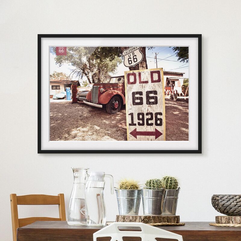 Póster enmarcado - Route 66 - Old Pick-Up Dimensión LxA: 70cm x 100cm, Marco: Negro
Póster enmarcado - Route 66 - Old Pick-Up Dimensión LxA: 70cm x 100cm, Marco: Negro