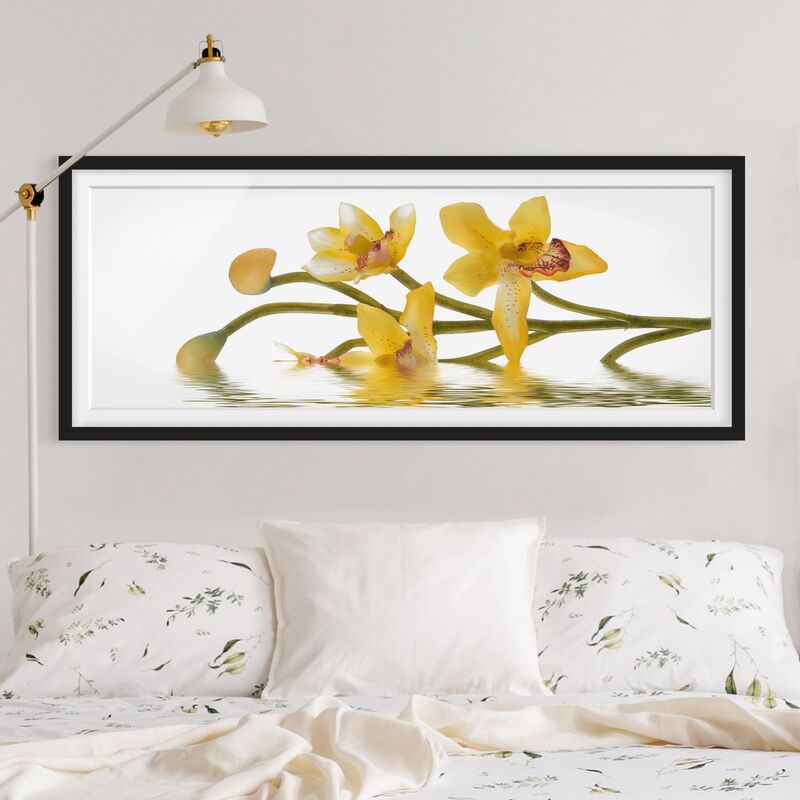 Póster enmarcado - Saffron Orchid Waters Dimensión LxA: 40cm x 100cm, Marco: Negro
Póster enmarcado - Saffron Orchid Waters Dimensión LxA: 40cm x 100cm, Marco: Negro