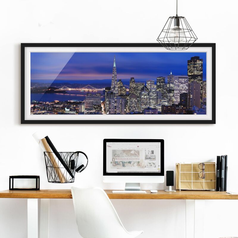 Póster enmarcado - San Francisco Alla Notte Dimensión LxA: 20cm x 50cm, Marco: Negro
Póster enmarcado - San Francisco Alla Notte Dimensión LxA: 20cm x 50cm, Marco: Negro