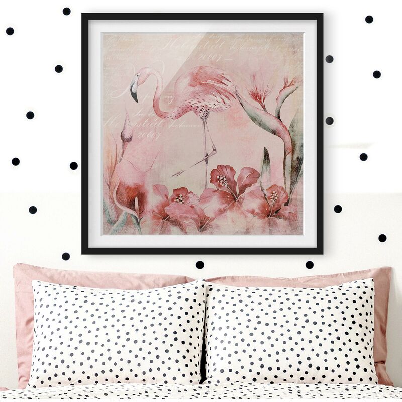 Póster enmarcado - Shabby Chic Collage - Flamingo Dimensión LxA: 50cm x 50cm, Marco: Negro
Póster enmarcado - Shabby Chic Collage - Flamingo Dimensión LxA: 50cm x 50cm, Marco: Negro