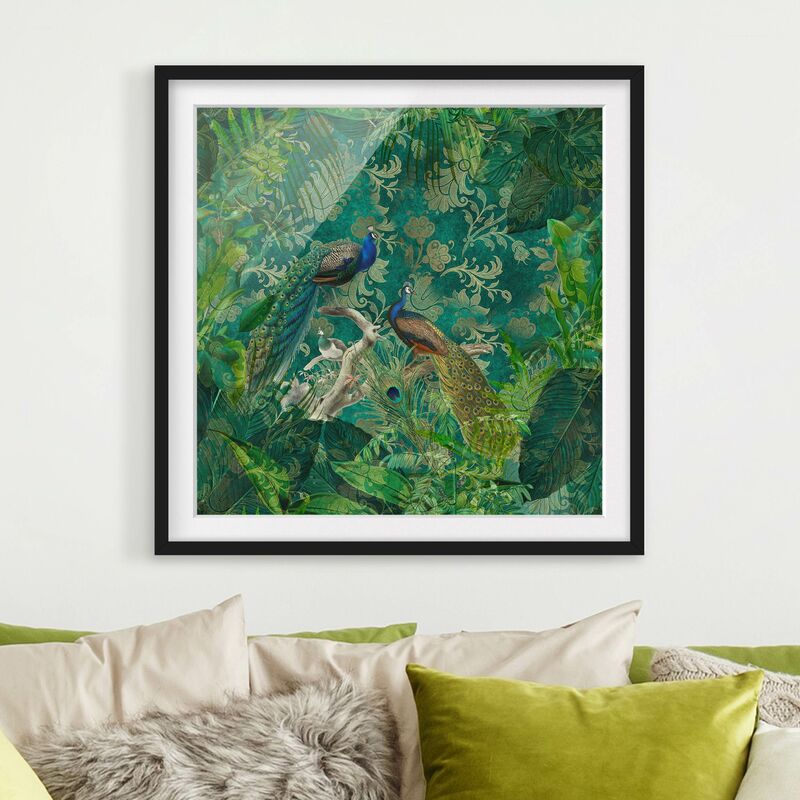 Póster enmarcado - Shabby Chic Collage - Noble Peacock II Dimensión LxA: 70cm x 70cm, Marco: Negro
Póster enmarcado - Shabby Chic Collage - Noble Peacock II Dimensión LxA: 70cm x 70cm, Marco: Negro