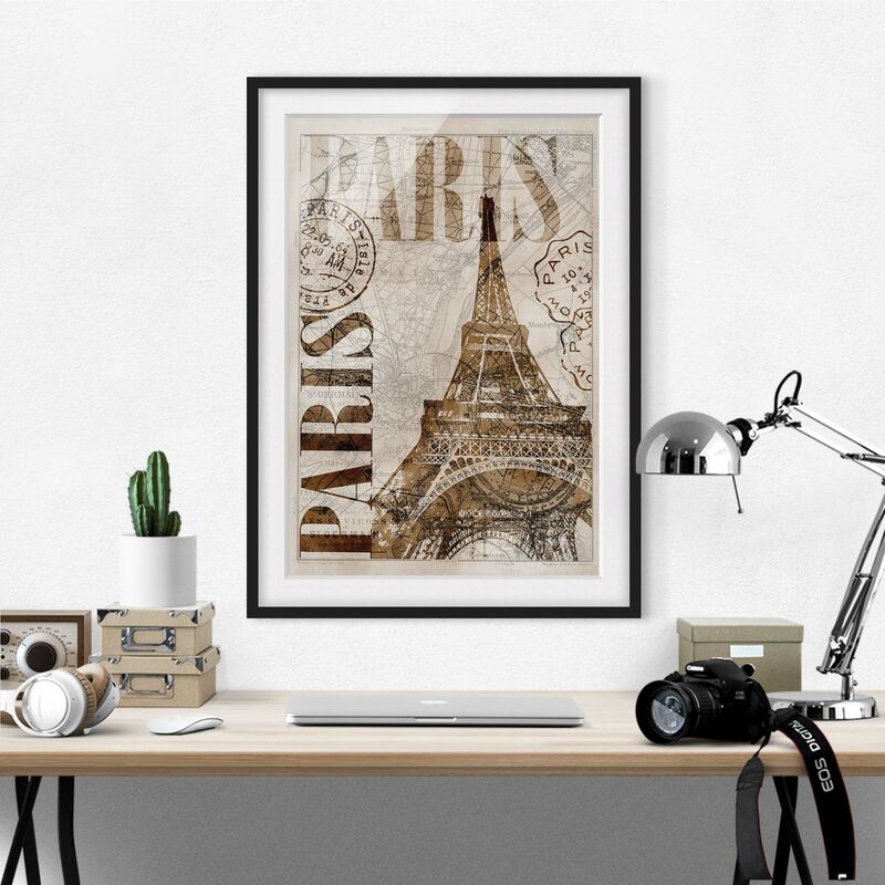 Póster enmarcado - Shabby Chic Collage - Parigi Dimensión LxA: 70cm x 50cm, Marco: Negro
Póster enmarcado - Shabby Chic Collage - Parigi Dimensión LxA: 70cm x 50cm, Marco: Negro