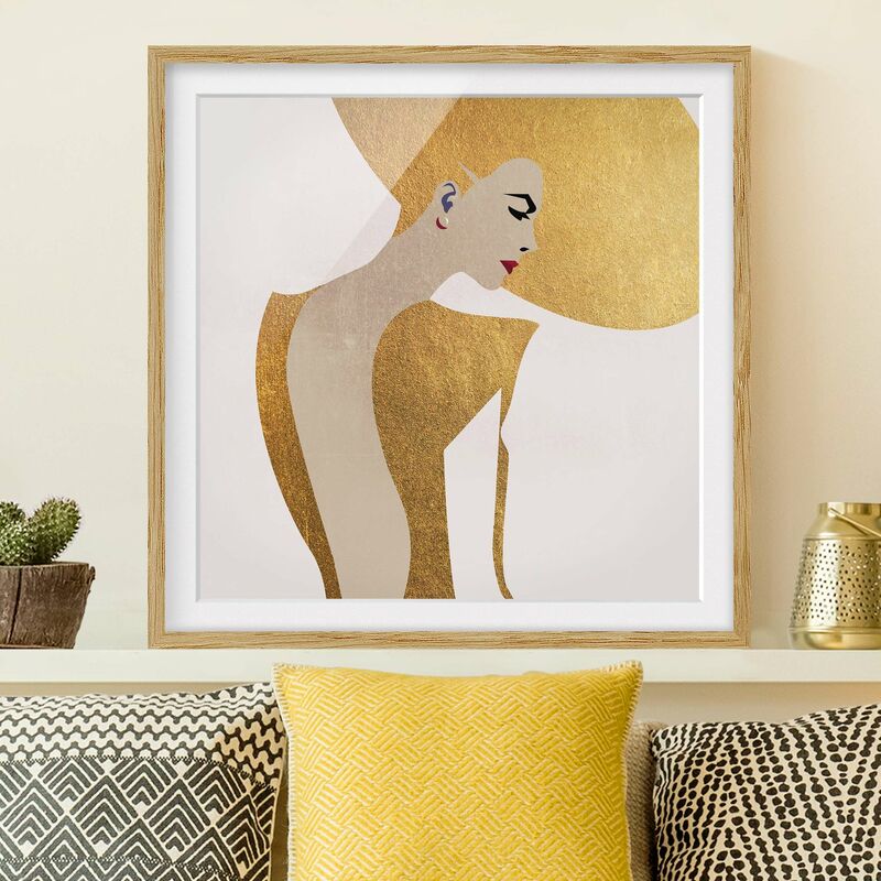 Póster enmarcado - Signora con cappellino in oro Dimensión LxA: 30cm x 30cm, Marco: Roble
Póster enmarcado - Signora con cappellino in oro Dimensión LxA: 30cm x 30cm, Marco: Roble