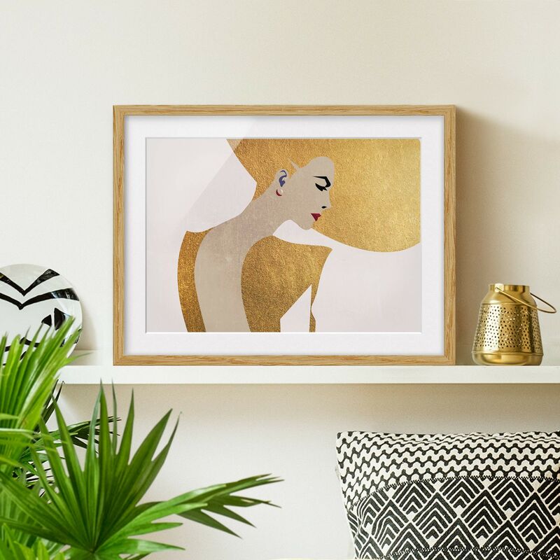 Póster enmarcado - Signora con cappellino in oro Dimensión LxA: 50cm x 70cm, Marco: Roble
Póster enmarcado - Signora con cappellino in oro Dimensión LxA: 50cm x 70cm, Marco: Roble