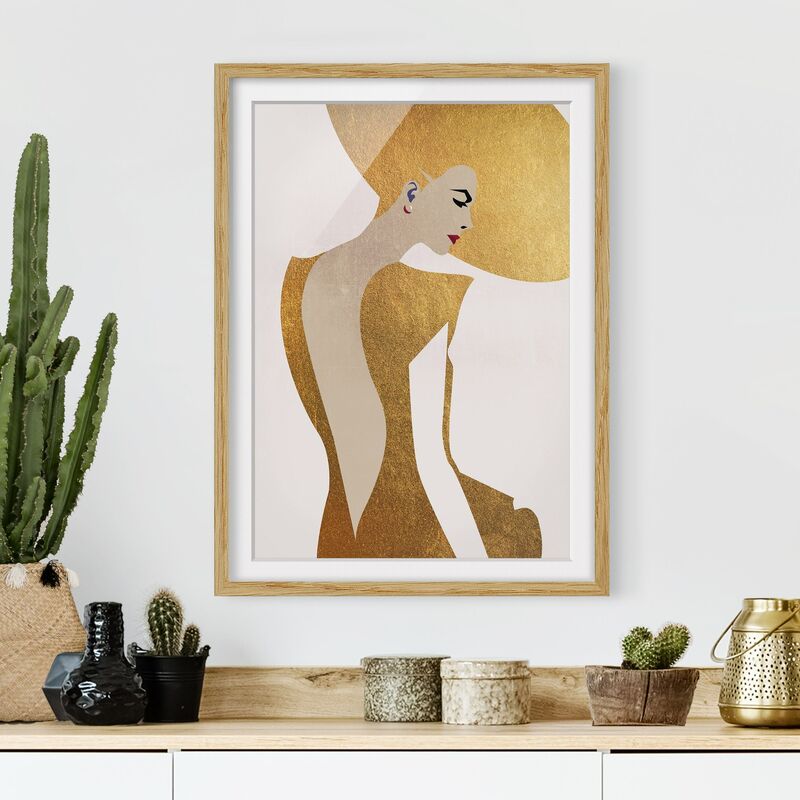 Póster enmarcado - Signora con cappellino in oro Dimensión LxA: 55cm x 40cm, Marco: Roble
Póster enmarcado - Signora con cappellino in oro Dimensión LxA: 55cm x 40cm, Marco: Roble