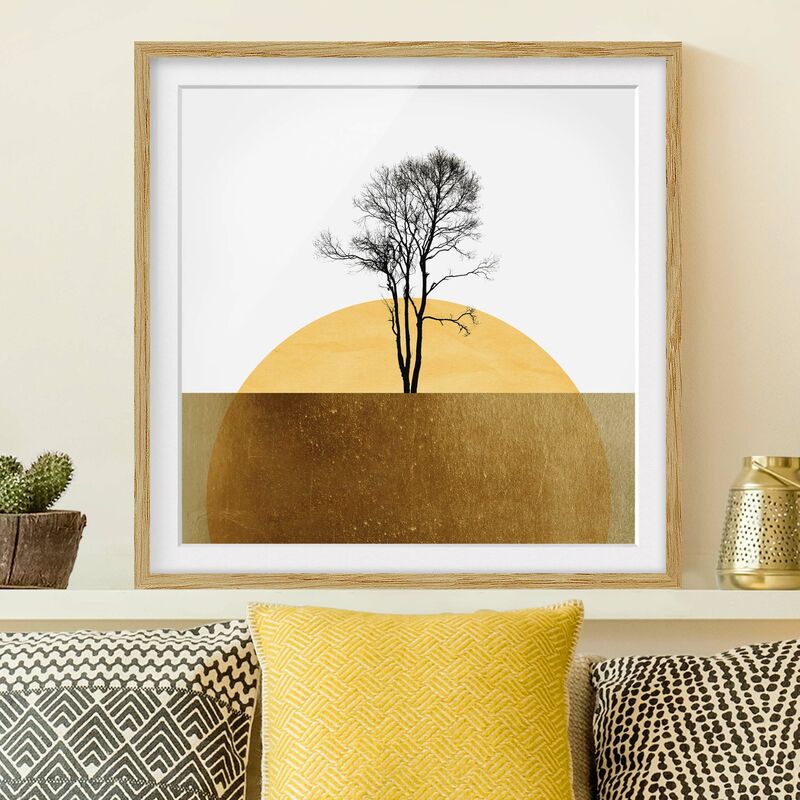 Póster enmarcado - Sole dorato con albero Dimensión LxA: 70cm x 70cm, Marco: Roble
Póster enmarcado - Sole dorato con albero Dimensión LxA: 70cm x 70cm, Marco: Roble