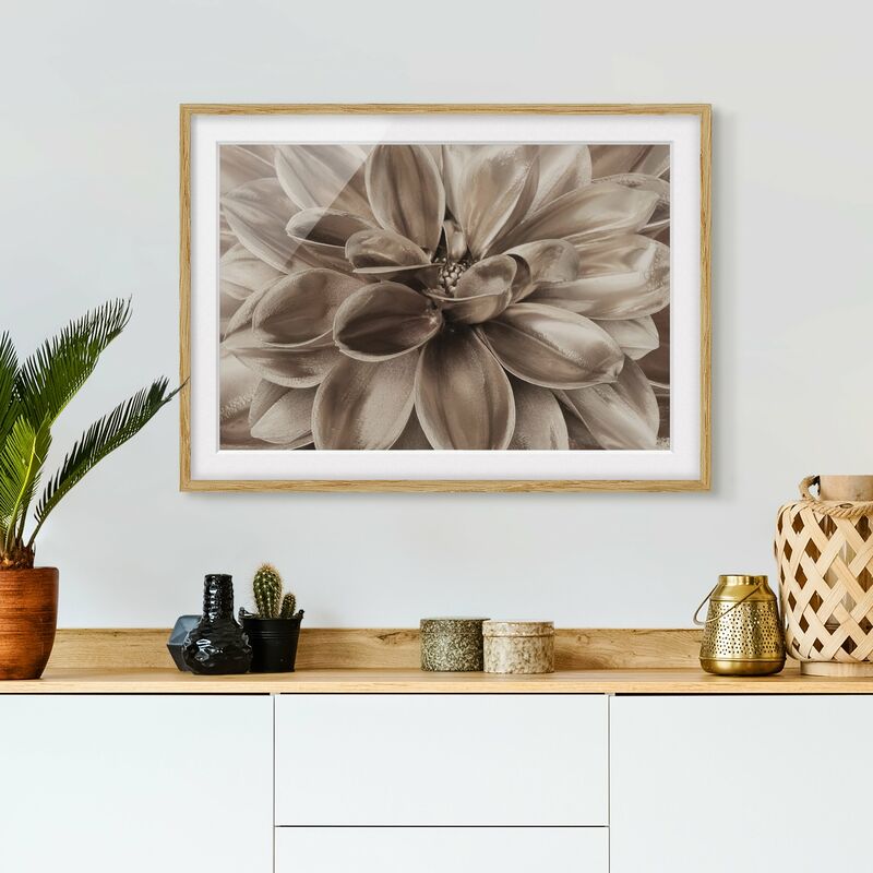 Póster enmarcado - Sogno di dalie in bronzo Dimensión LxA: 70cm x 100cm, Marco: Roble
Póster enmarcado - Sogno di dalie in bronzo Dimensión LxA: 70cm x 100cm, Marco: Roble