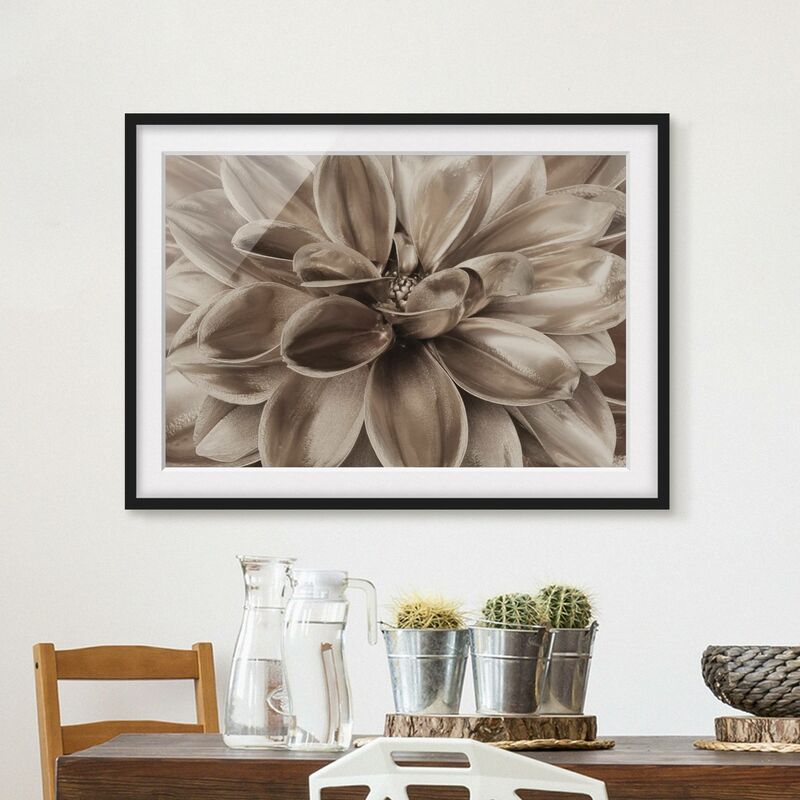 Póster enmarcado - Sogno di dalie in bronzo Dimensión LxA: 50cm x 70cm, Marco: Negro
Póster enmarcado - Sogno di dalie in bronzo Dimensión LxA: 50cm x 70cm, Marco: Negro