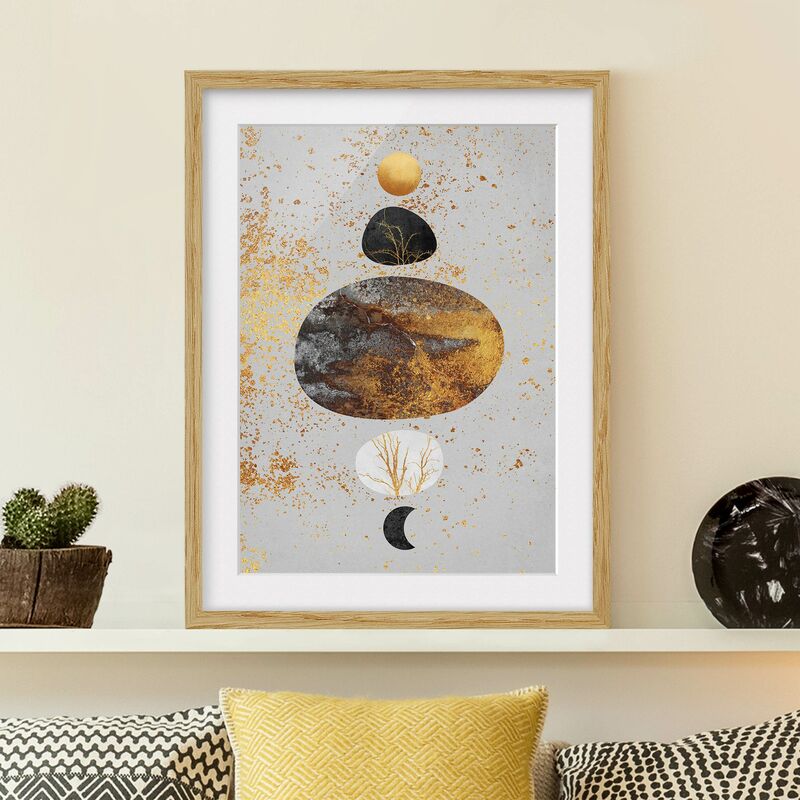 Póster enmarcado - Sole e Luna in oro Luster Dimensión LxA: 55cm x 40cm, Marco: Roble
Póster enmarcado - Sole e Luna in oro Luster Dimensión LxA: 55cm x 40cm, Marco: Roble