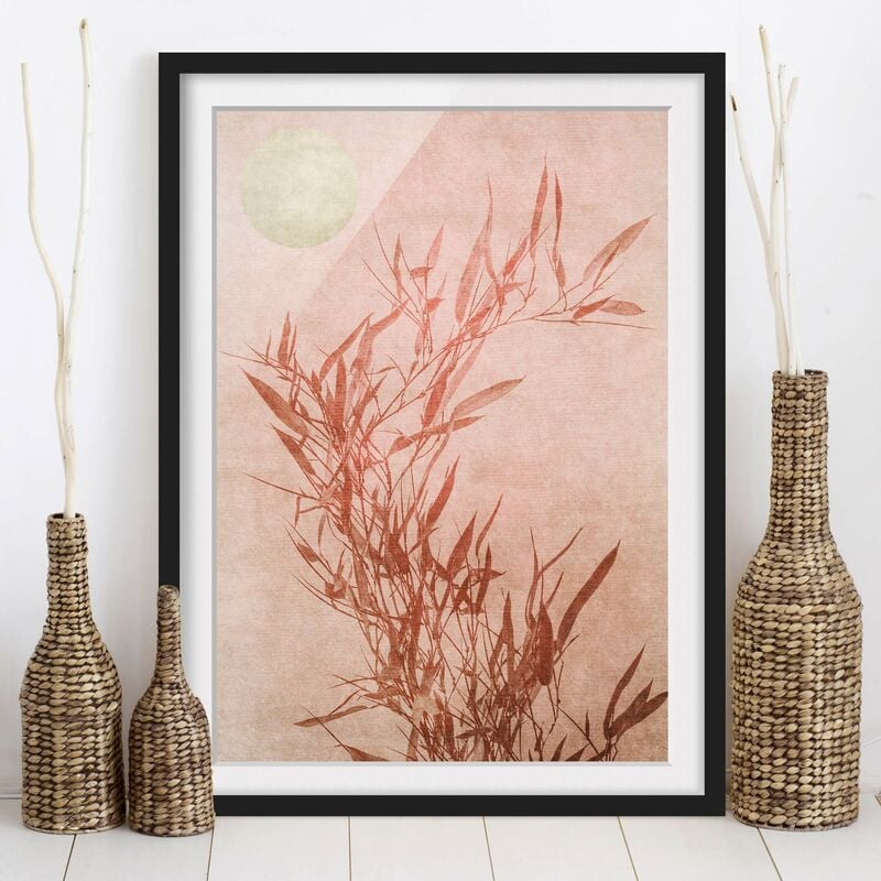 Póster enmarcado - Sole dorato con bambù rosa Dimensión LxA: 70cm x 50cm, Marco: Negro
Póster enmarcado - Sole dorato con bambù rosa Dimensión LxA: 70cm x 50cm, Marco: Negro