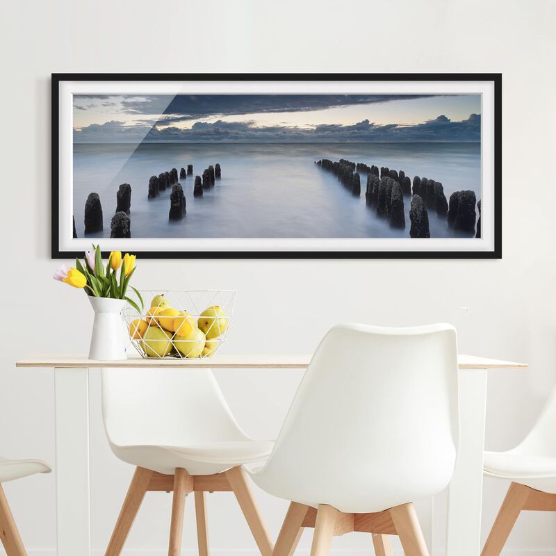 Póster enmarcado - Sopraflutto In Legno Nel Mare Del Nord A Sylt Dimensión LxA: 40cm x 100cm, Marco: Negro
Póster enmarcado - Sopraflutto In Legno Nel Mare Del Nord A Sylt Dimensión LxA: 40cm x 100cm, Marco: Negro
