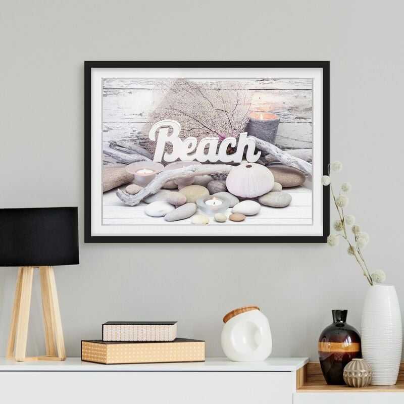 Póster enmarcado - Spa Spiaggia Decoration Dimensión LxA: 18cm x 24cm, Marco: Negro
Póster enmarcado - Spa Spiaggia Decoration Dimensión LxA: 18cm x 24cm, Marco: Negro