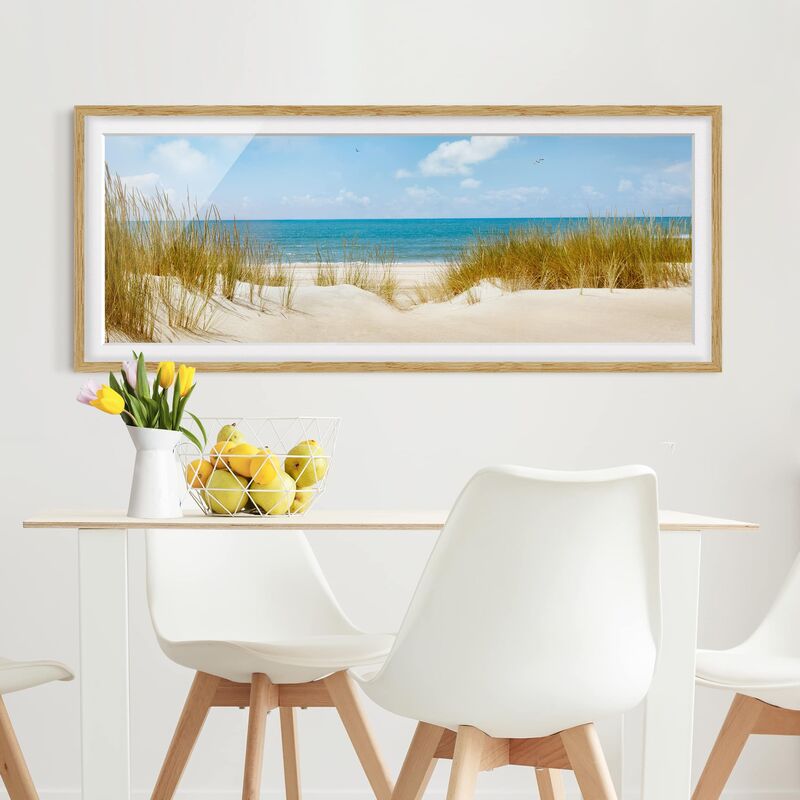 Póster enmarcado - Spiaggia Sul Mare Del Nord Dimensión LxA: 50cm x 130cm, Marco: Roble
Póster enmarcado - Spiaggia Sul Mare Del Nord Dimensión LxA: 50cm x 130cm, Marco: Roble