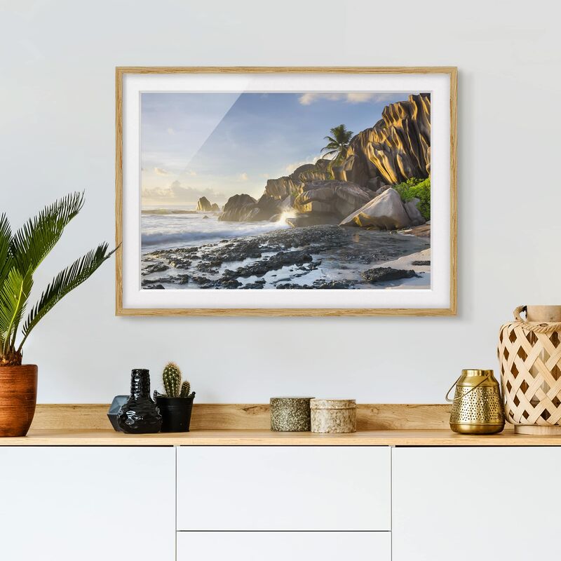 Póster enmarcado - Sunset On The Island Paradise Dimensión LxA: 40cm x 55cm, Marco: Roble
Póster enmarcado - Sunset On The Island Paradise Dimensión LxA: 40cm x 55cm, Marco: Roble